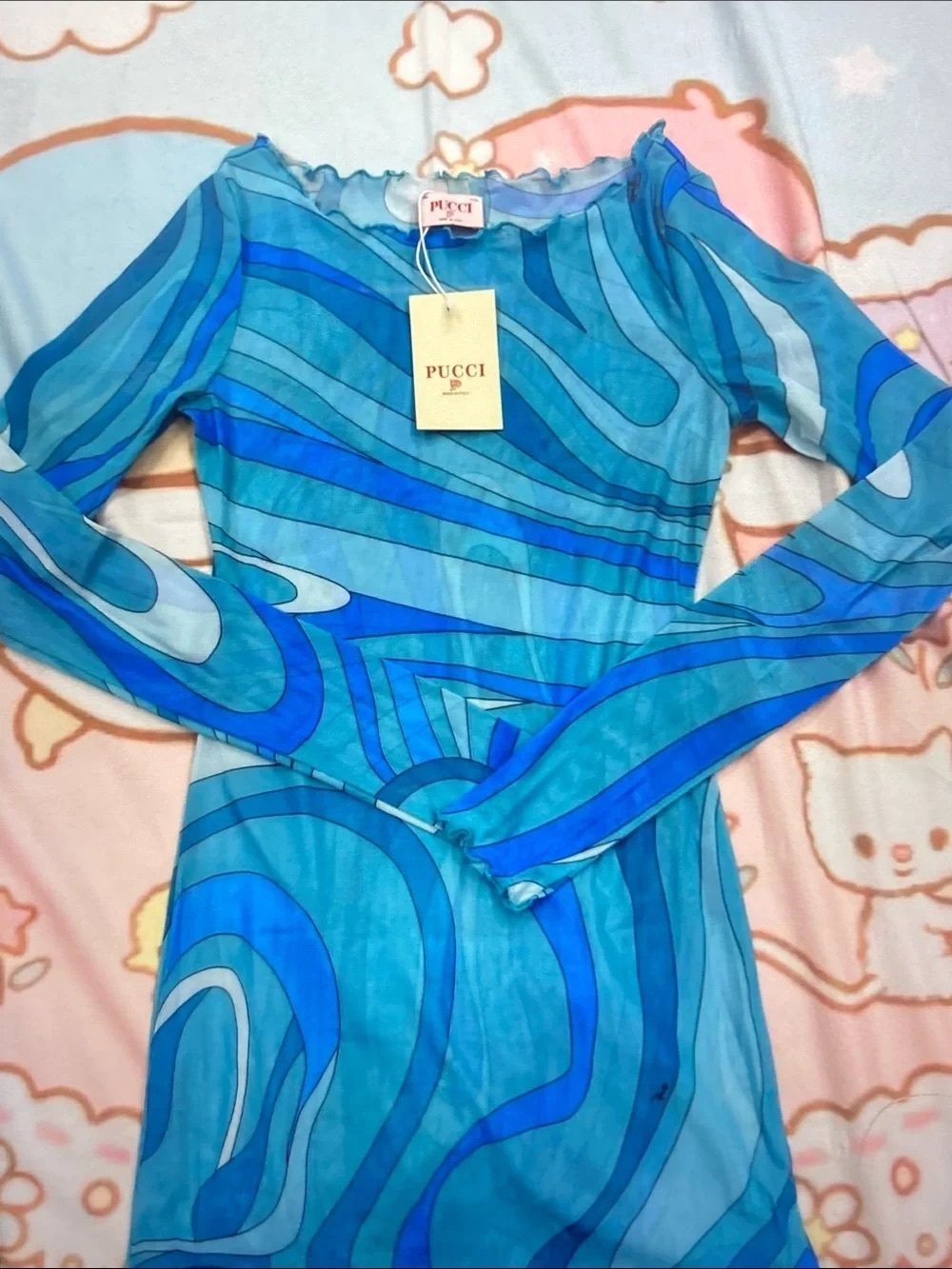 Emilio Pucci Turquoise & Blue Dress - Picture 2 of 10